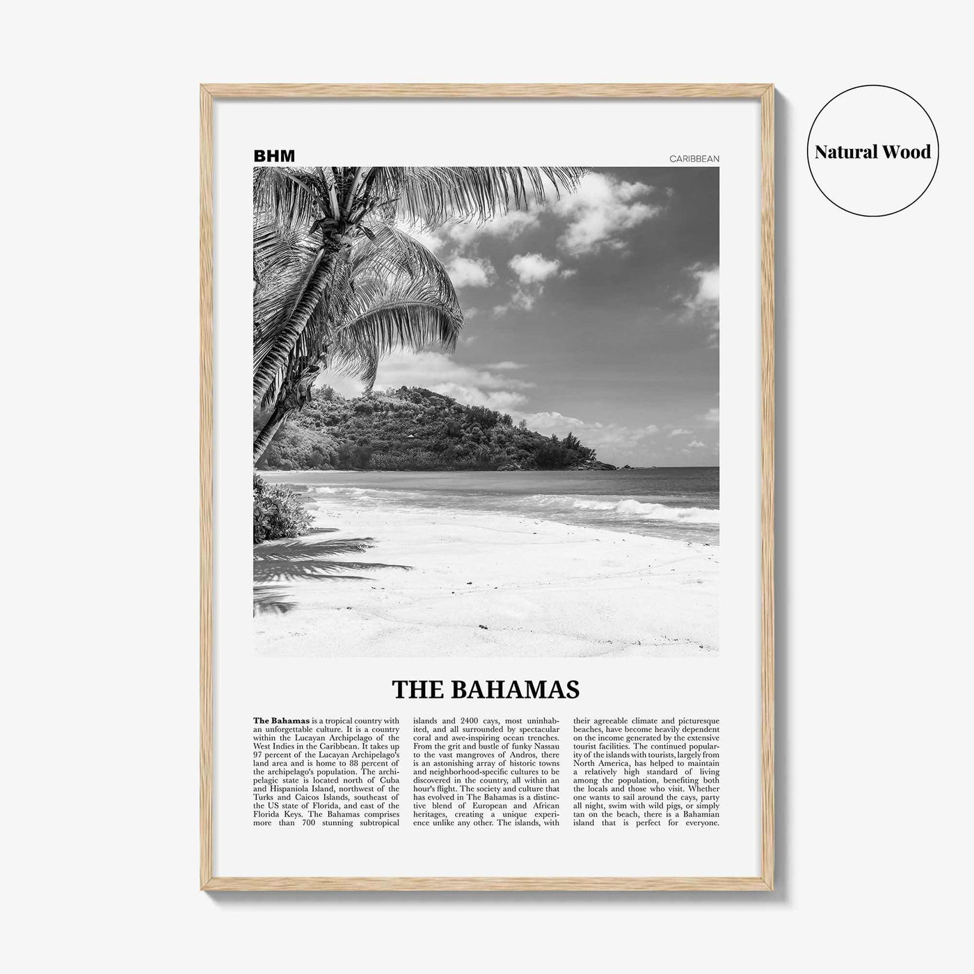 The Bahamas Print Black and White No 1, Bahamas Wall Art, Bahamas Poster, Bahamas Photo, Bahamas Decor, Nassau Islands Eleuthera, Caribbean