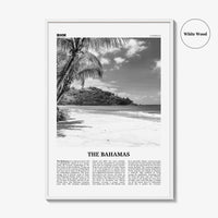 The Bahamas Print Black and White No 1, Bahamas Wall Art, Bahamas Poster, Bahamas Photo, Bahamas Decor, Nassau Islands Eleuthera, Caribbean