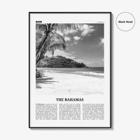 The Bahamas Print Black and White No 1, Bahamas Wall Art, Bahamas Poster, Bahamas Photo, Bahamas Decor, Nassau Islands Eleuthera, Caribbean