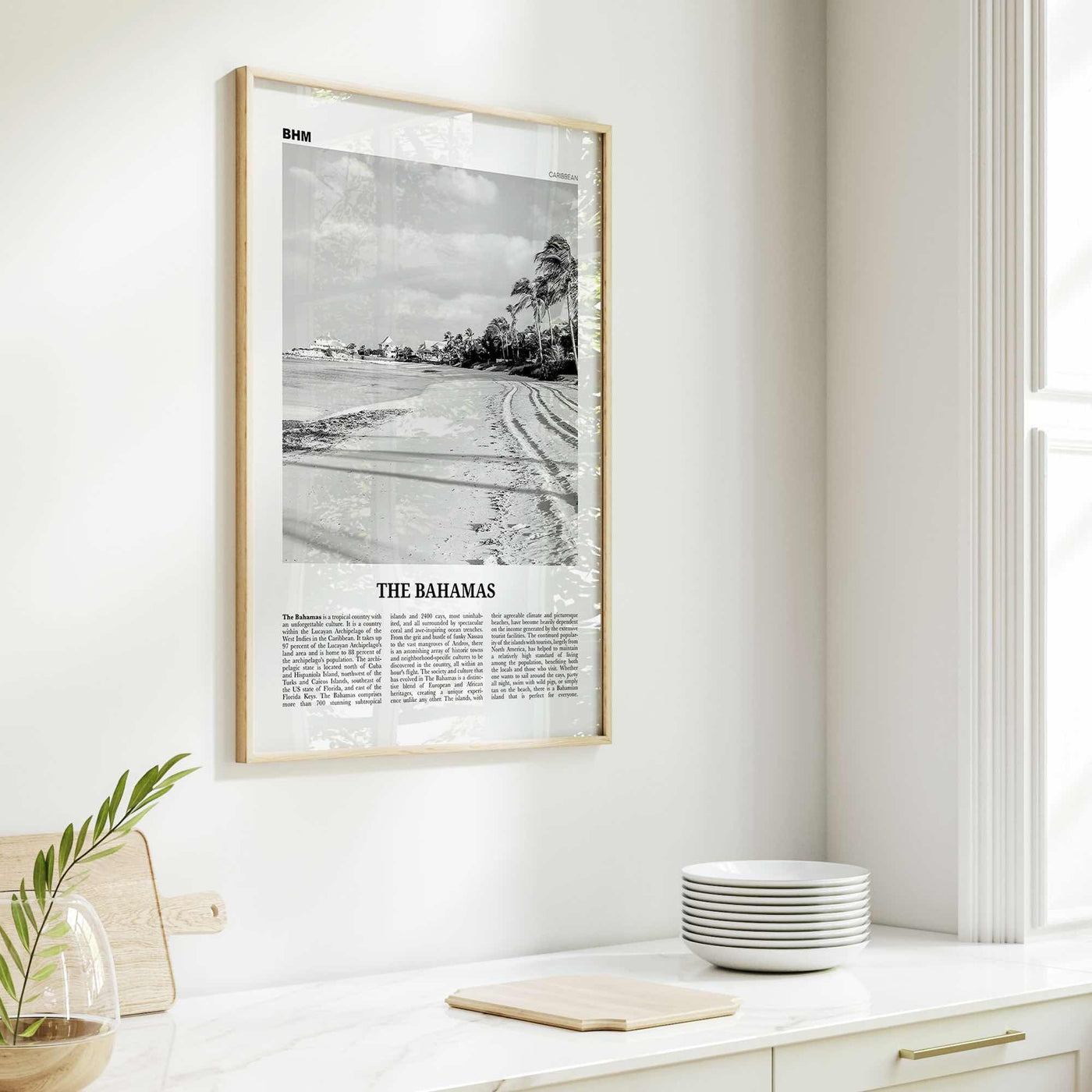 The Bahamas Print Black and White No 2, Bahamas Wall Art, Bahamas Poster, Bahamas Photo, Bahamas Decor, Nassau Islands Eleuthera, Caribbean