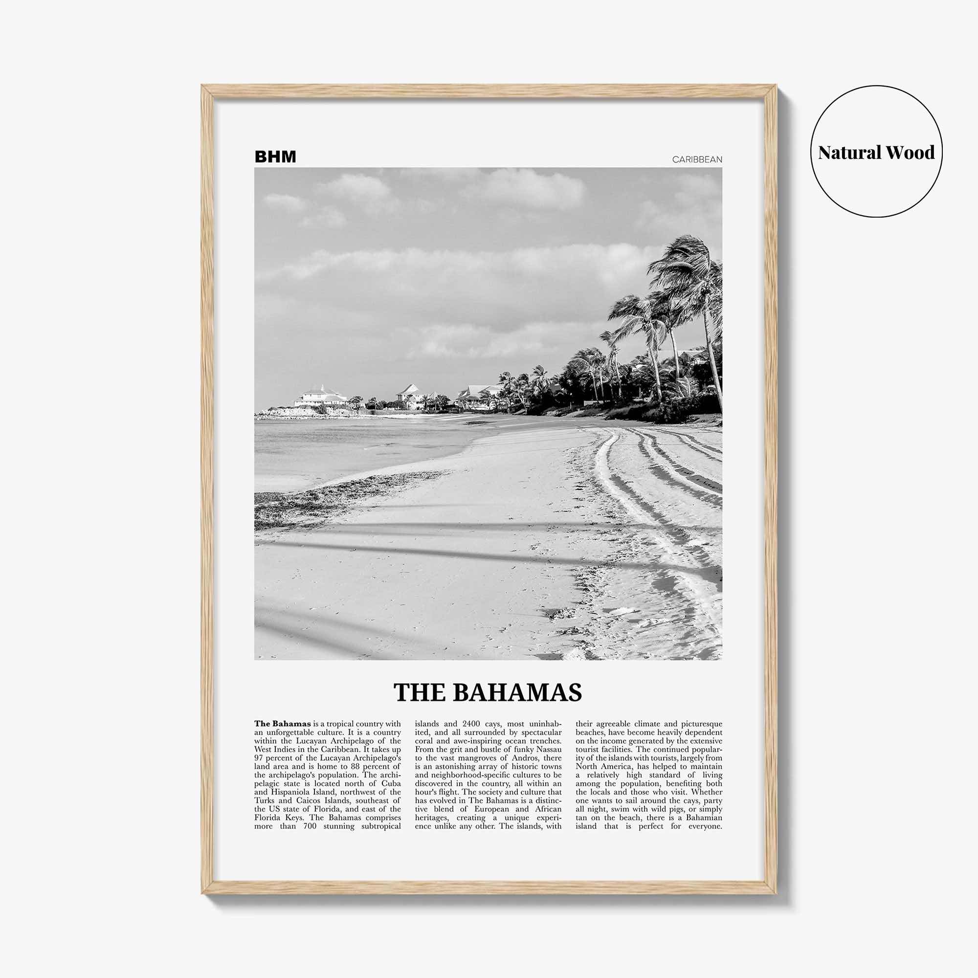 The Bahamas Print Black and White No 2, Bahamas Wall Art, Bahamas Poster, Bahamas Photo, Bahamas Decor, Nassau Islands Eleuthera, Caribbean