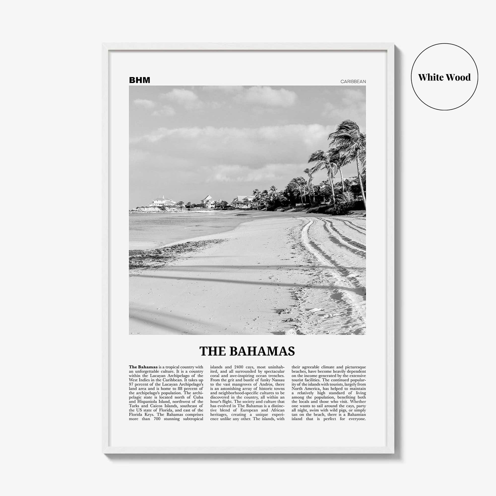 The Bahamas Print Black and White No 2, Bahamas Wall Art, Bahamas Poster, Bahamas Photo, Bahamas Decor, Nassau Islands Eleuthera, Caribbean