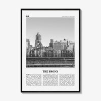 The Bronx Print Black and White No 1, The Bronx Wall Art, The Bronx Poster, The Bronx Photo, New York, USA, United States, North America