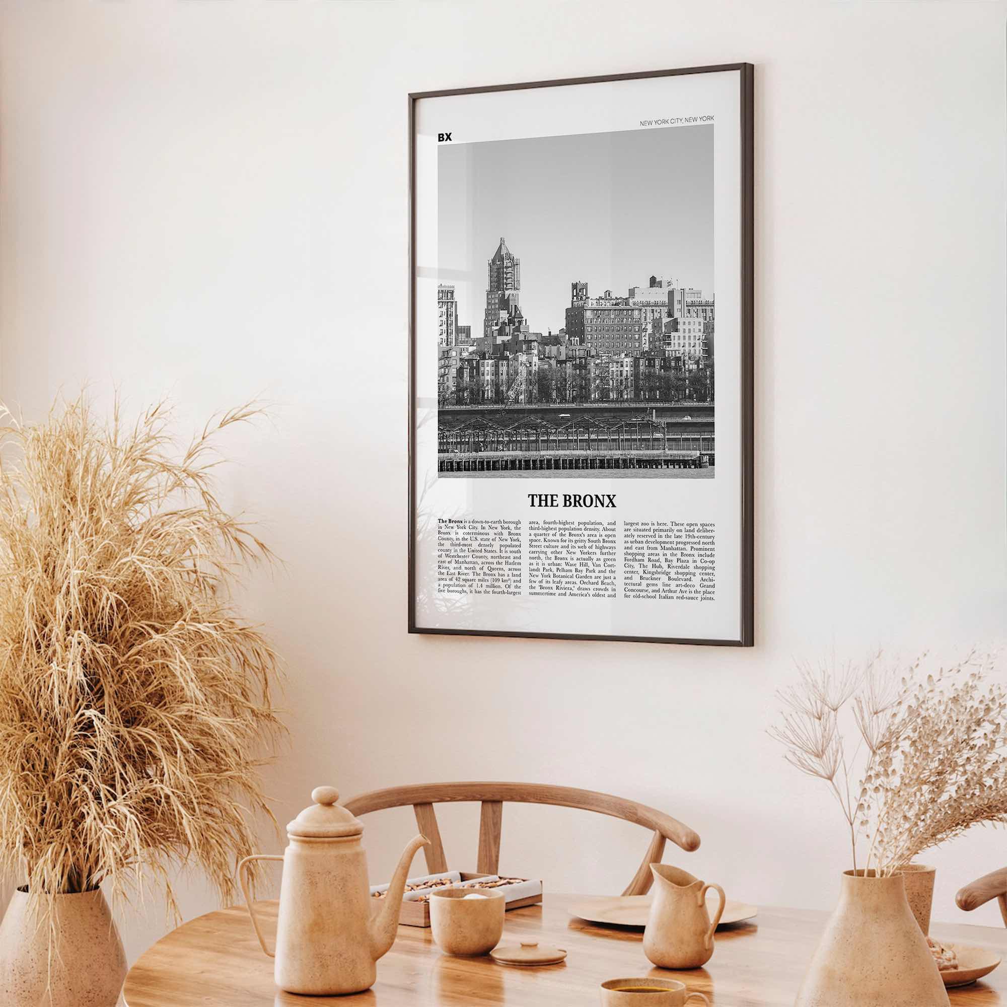 The Bronx Print Black and White No 1, The Bronx Wall Art, The Bronx Poster, The Bronx Photo, New York, USA, United States, North America