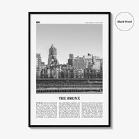 The Bronx Print Black and White No 1, The Bronx Wall Art, The Bronx Poster, The Bronx Photo, New York, USA, United States, North America