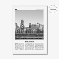 The Bronx Print Black and White No 1, The Bronx Wall Art, The Bronx Poster, The Bronx Photo, New York, USA, United States, North America