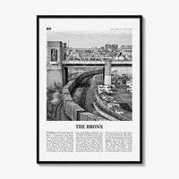 The Bronx Print Black and White No 2, The Bronx Wall Art, The Bronx Poster, The Bronx Photo, New York, USA, United States, North America