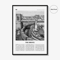The Bronx Print Black and White No 2, The Bronx Wall Art, The Bronx Poster, The Bronx Photo, New York, USA, United States, North America
