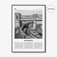The Bronx Print Black and White No 2, The Bronx Wall Art, The Bronx Poster, The Bronx Photo, New York, USA, United States, North America