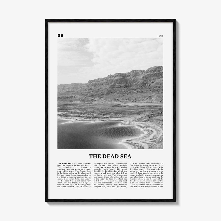 The Dead Sea Print Black and White, The Dead Sea Wall Art, The Dead Sea Poster, The Dead Sea Photo, The Dead Sea Wall Décor