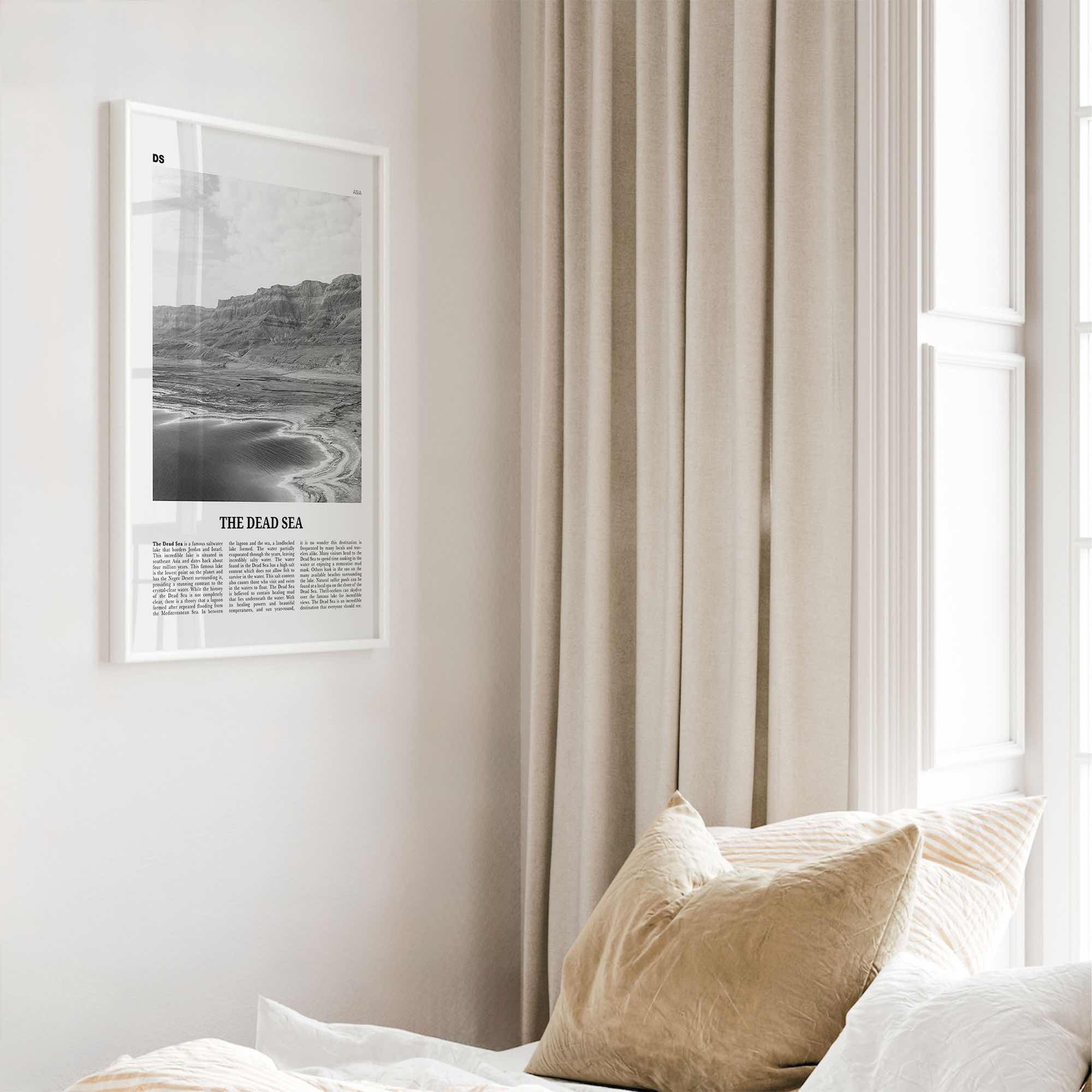 The Dead Sea Print Black and White, The Dead Sea Wall Art, The Dead Sea Poster, The Dead Sea Photo, The Dead Sea Wall Décor