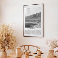 The Dead Sea Print Black and White, The Dead Sea Wall Art, The Dead Sea Poster, The Dead Sea Photo, The Dead Sea Wall Décor