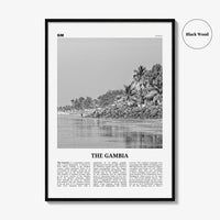 The Gambia Print Black and White, Gambia Wall Art, Gambia Poster, Gambia Photo, Gambia Wall Decor, Serrekunda, Serekunda, Banjul, Africa