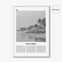 The Gambia Print Black and White, Gambia Wall Art, Gambia Poster, Gambia Photo, Gambia Wall Decor, Serrekunda, Serekunda, Banjul, Africa