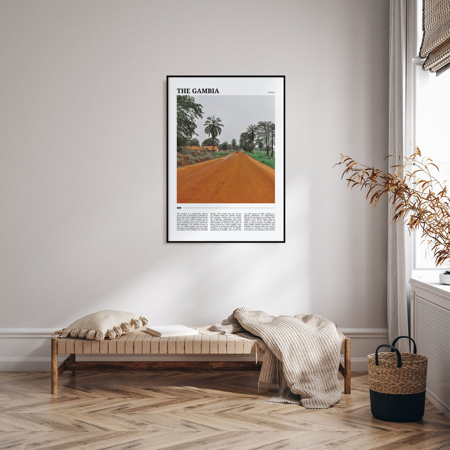 The Gambia Travel Color Poster