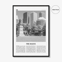 The Hague Print Black and White, The Hague Wall Art, The Hague Poster, The Hague Photo, Netherlands, Nederland, Den Haag, Holland, Europe
