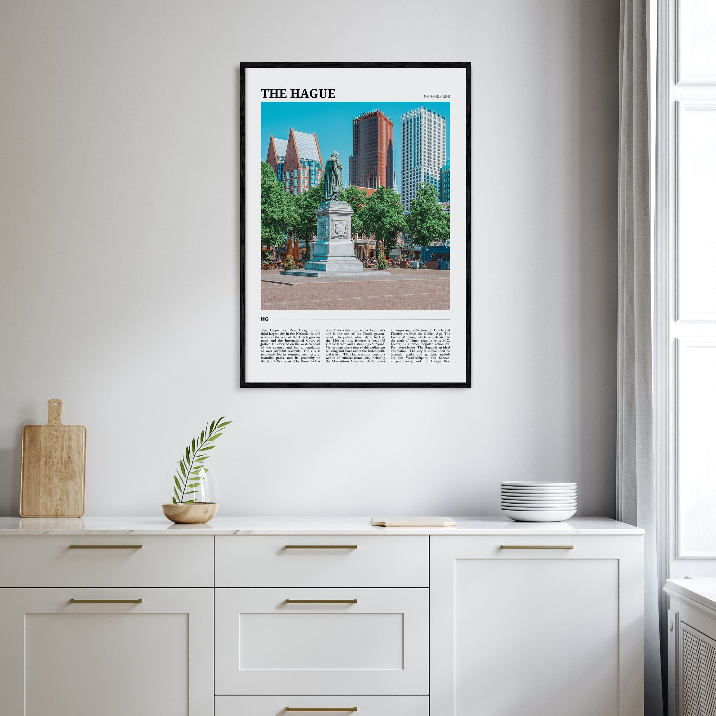The Hague Travel Color Poster