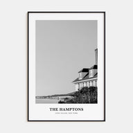 The Hamptons Portrait B&W Poster