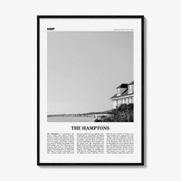The Hamptons Print Black and White, Hamptons Wall Art, Hamptons Poster, Hamptons Photo, Long Island, New York, USA, United States