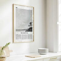 The Hamptons Print Black and White, Hamptons Wall Art, Hamptons Poster, Hamptons Photo, Long Island, New York, USA, United States