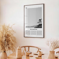The Hamptons Print Black and White, Hamptons Wall Art, Hamptons Poster, Hamptons Photo, Long Island, New York, USA, United States