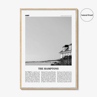 The Hamptons Print Black and White, Hamptons Wall Art, Hamptons Poster, Hamptons Photo, Long Island, New York, USA, United States
