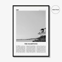 The Hamptons Print Black and White, Hamptons Wall Art, Hamptons Poster, Hamptons Photo, Long Island, New York, USA, United States
