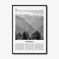 The Pyrenees Print Black and White, The Pyrenees Wall Art, The Pyrenees Poster, The Pyrenees Photo, The Pyrenees Wall Décor