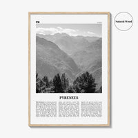 The Pyrenees Print Black and White, The Pyrenees Wall Art, The Pyrenees Poster, The Pyrenees Photo, The Pyrenees Wall Décor