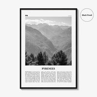 The Pyrenees Print Black and White, The Pyrenees Wall Art, The Pyrenees Poster, The Pyrenees Photo, The Pyrenees Wall Décor