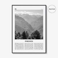 The Pyrenees Print Black and White, The Pyrenees Wall Art, The Pyrenees Poster, The Pyrenees Photo, The Pyrenees Wall Décor