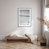 The Republic of Liberia Portrait B&W Poster