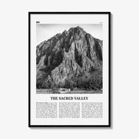 The Sacred Valley Print Black and White, The Sacred Valley Wall Art, The Sacred Valley Poster, The Sacred Valley Photo, Peru