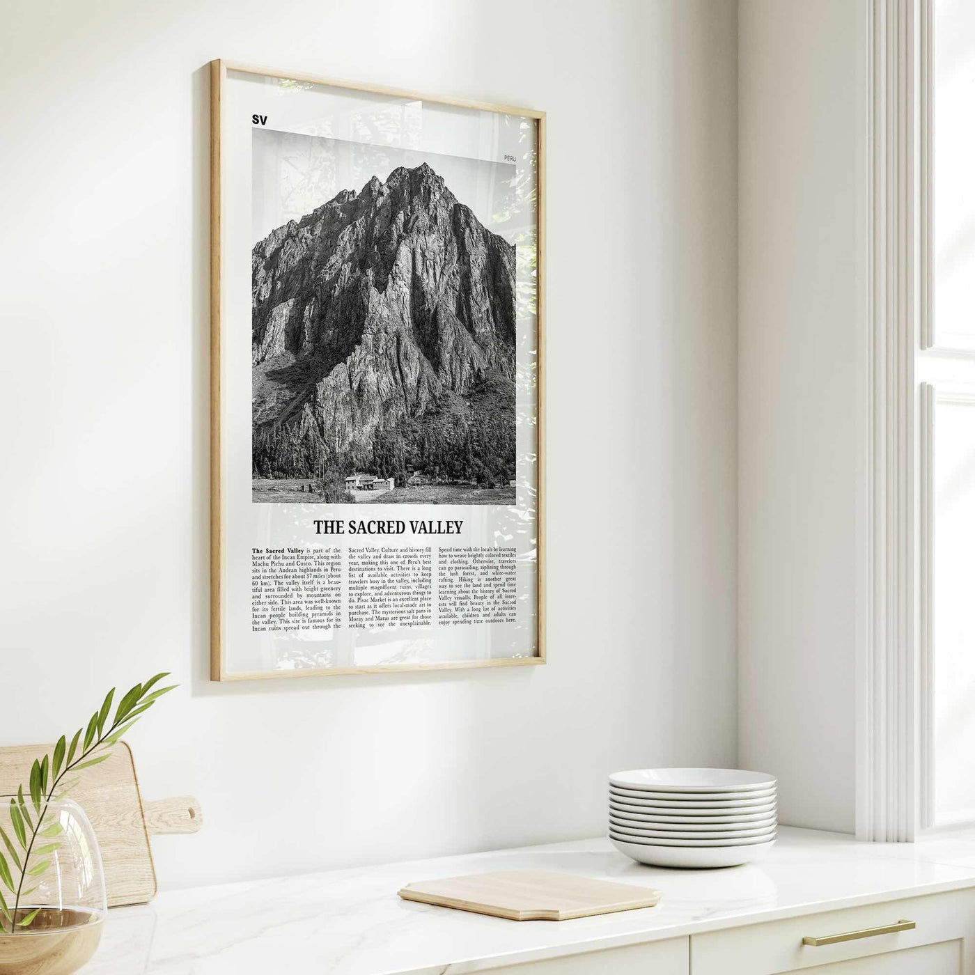 The Sacred Valley Print Black and White, The Sacred Valley Wall Art, The Sacred Valley Poster, The Sacred Valley Photo, Peru