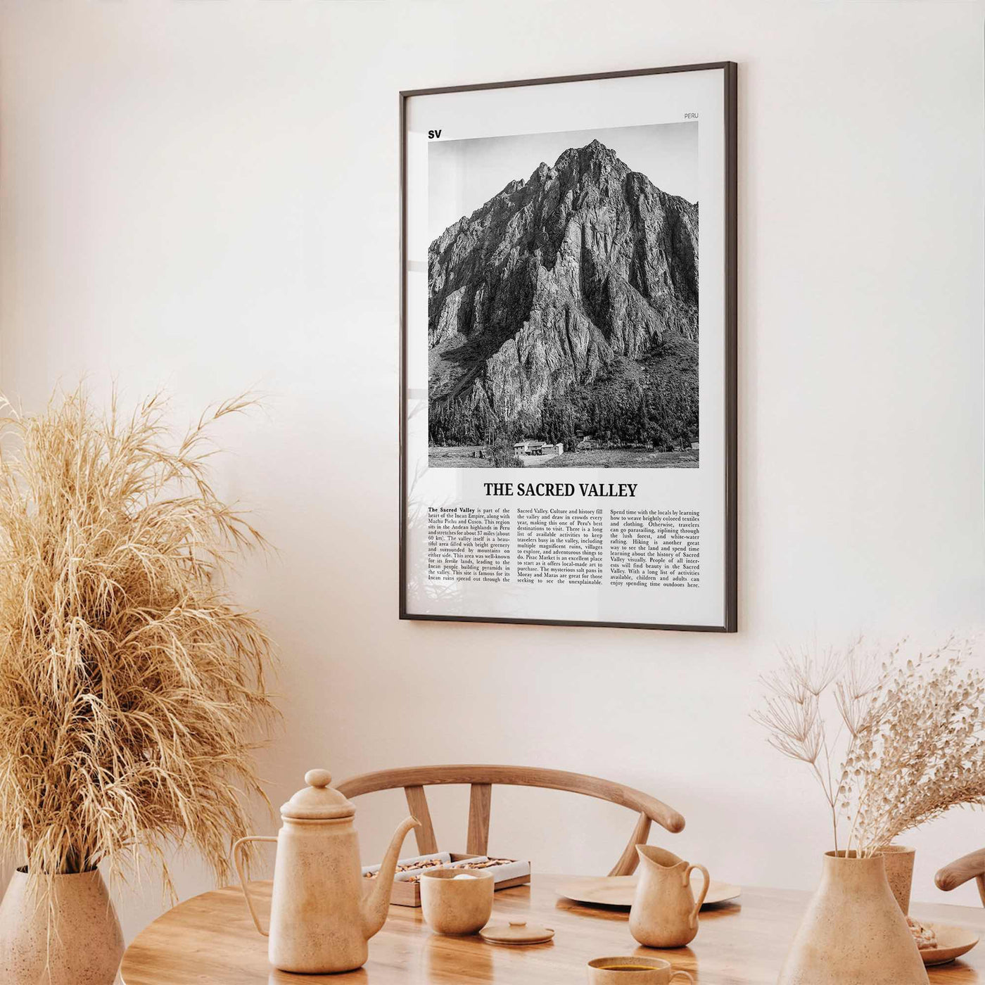 The Sacred Valley Print Black and White, The Sacred Valley Wall Art, The Sacred Valley Poster, The Sacred Valley Photo, Peru