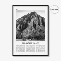 The Sacred Valley Print Black and White, The Sacred Valley Wall Art, The Sacred Valley Poster, The Sacred Valley Photo, Peru