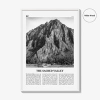 The Sacred Valley Print Black and White, The Sacred Valley Wall Art, The Sacred Valley Poster, The Sacred Valley Photo, Peru