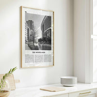 The Woodlands Print Black and White, The Woodlands Wall Art, The Woodlands Poster, Photo, The Woodlands Wall Décor, The Woodlands Map