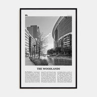 The Woodlands Travel B&W Poster