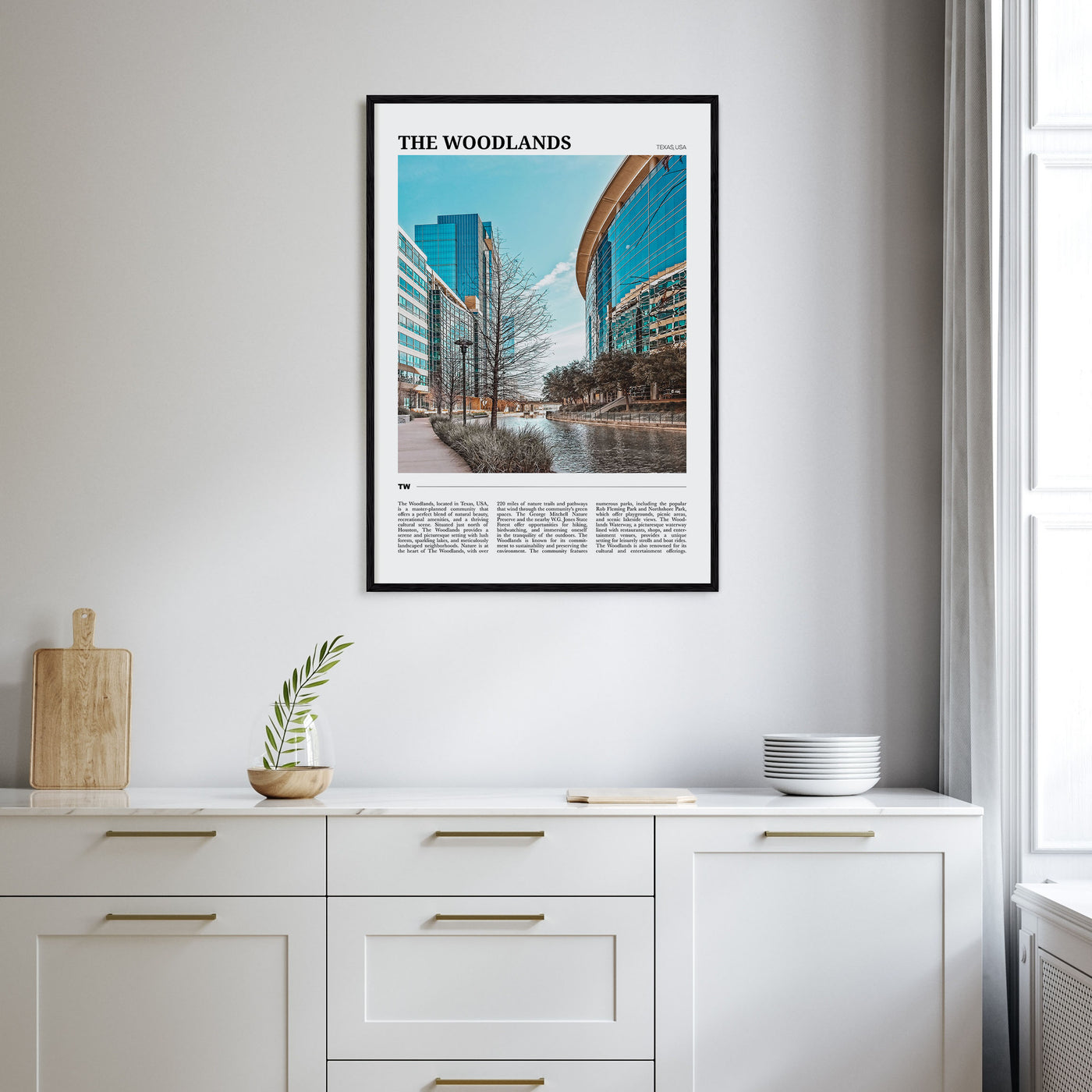 The Woodlands Travel Color Poster