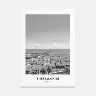Thessaloniki Portrait B&W Poster