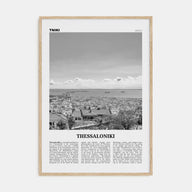 Thessaloniki Travel B&W Poster