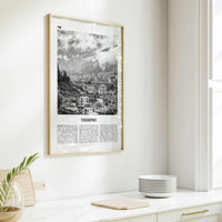 Thimphu Print Black and White, Thimphu Wall Art, Thimphu Poster, Thimphu Photo, Thimphu Wall Décor, Thimbu, Thimpu, Bhutan