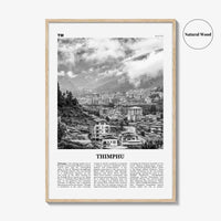 Thimphu Print Black and White, Thimphu Wall Art, Thimphu Poster, Thimphu Photo, Thimphu Wall Décor, Thimbu, Thimpu, Bhutan