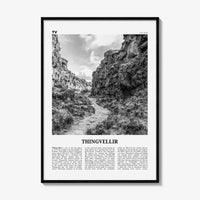 Thingvellir National Park Print Black and White, Thingvellir Wall Art, Thingvellir Poster, Thingvellir Photo, Thingvellir Décor, Iceland