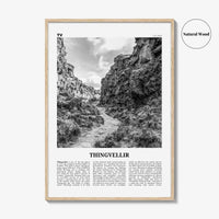 Thingvellir National Park Print Black and White, Thingvellir Wall Art, Thingvellir Poster, Thingvellir Photo, Thingvellir Décor, Iceland