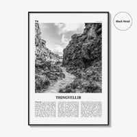 Thingvellir National Park Print Black and White, Thingvellir Wall Art, Thingvellir Poster, Thingvellir Photo, Thingvellir Décor, Iceland
