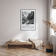 Thingvellir National Park Travel B&W Poster