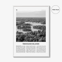 Thousand Islands Print Black and White, Thousand Islands Wall Art, Thousand Islands Poster, Thousand Islands Photo, New York, USA