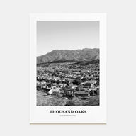 Thousand Oaks Portrait B&W Poster